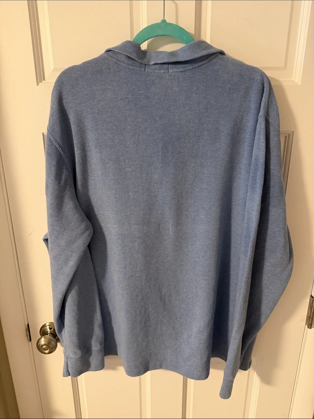 Polo Ralph Lauren Men’s 100% Cotton Knit 1/4 Zip Pullover Sweater Blue XL